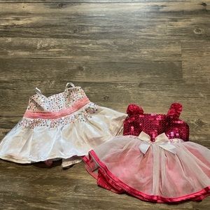 Build A Bear 2 Pink Dresses